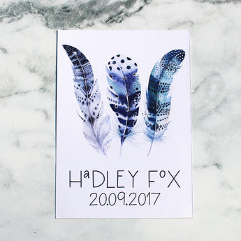 Feather Name Print