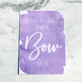 Flat lay cards - Bows