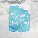 Flat lay cards - Bows