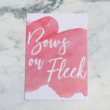 Flat lay cards - Bows